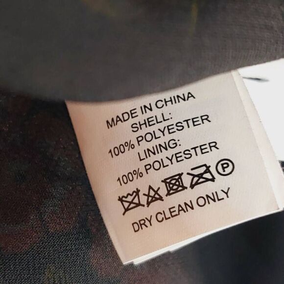 Kate Spade Meadow Floral Shift Dress Black Pink XXS NWOT - Picture 9 of 12